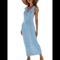 thumbnail image 1 of Traje de Baño de Crochet para Mujer, de , Sin Mangas, para Playa, de Verano Azul M, 1 of 10