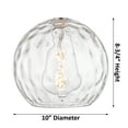 thumbnail image 4 of 516-1P-WPC-G1215-10 Innovations Lighting Ballston Athens Water Glass 1 Light 10" Cord Hung Mini Pendant Antique Brass, 4 of 5
