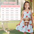 thumbnail image 5 of Uourmeti Cartoon Shark Print Little Girl Dresses Summer Spaghetti Strap Swing Dresses Kids Toddler Cute Cami Sundress A Line Tiered Midi Dress,5-6Y, 5 of 6