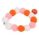 thumbnail image 2 of Collar para mascotas, bolas de felpa suaves y ligeras, lindo collar para perros y gatos con campana para fiesta diaria, color naranja, 29cm, 2 of 12