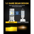 thumbnail image 6 of AUXITO H11 H8 LED Fog Light Bulb Fanless, 40W High Power, Golden Yellow, CSP LED Chips, H16 H11 H8 Fog Bulbs DRL Replacement, Pack of 2, 6 of 8