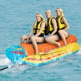 thumbnail image 3 of Costway Tubo Remolcable, Bote Tipo Banana Inflable Para 1-3 Pasajeros Con Cubierta De Nailon Completa, Almohadillas De EVA, Recreativo Acuático Para Jóvenes Y Adultos, Capacidad De Peso De 231 Kg, 3 of 4