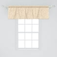 thumbnail image 2 of Ambesonne Beige Window Valance, Abstract Floral Pattern, 54" X 18", Redwood Beige, 2 of 3