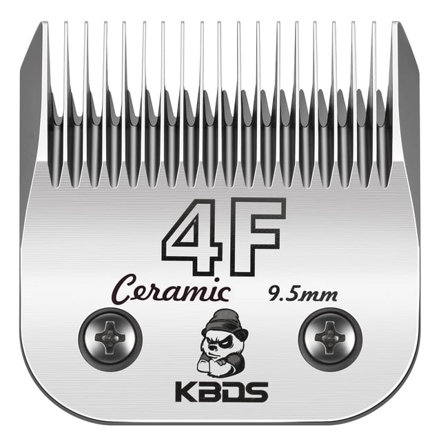 Cuchilla Clipper Blade KBDS de cerámica desmontable, 9,5 mm, longitud de corte 4F