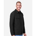 thumbnail image 2 of Harriton M72 Unisex Flex Twill Overshirt-Black-5XL, 2 of 6