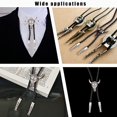 thumbnail image 5 of 4Pcs 1.2 Inch Bolo Tie Tips Replacement End Caps Metal Accessories Platinum Bolo Tie Tips for Bolo Tie Making, 5 of 9