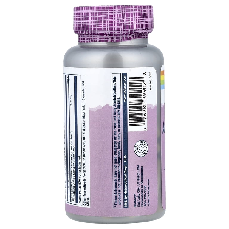 Solaray Ashwagandha 470 mg 60 Veg Caps Solaray Ashwagandha 470 mg 60 Veg Caps