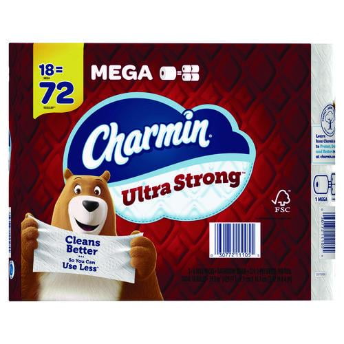 Ultra Strong Bathroom Tissue, Septic Safe, 2-Ply, White, 220 Sheets/Roll, 18 Rolls/Pack | Bundle of 2