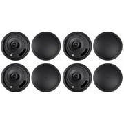 (8) JBL Control 18C/T-BK 8" 70v Commercial Black Ceiling Speakers For Restaurant
