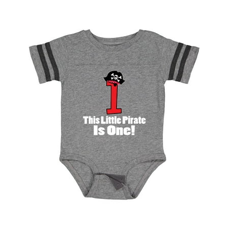 

Inktastic 1st Birthday Outfit Pirate Hat Number 1 Gift Baby Boy Bodysuit