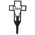 thumbnail image 4 of unbranded Estaca De Cruz Para Cementerio De Hierro Decorativa Para Patio Y Jardín Exterior, 4 of 6
