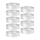 thumbnail image 1 of Paquete de 9 Anillos de Tarta Redondos, Anillos de Mousse, Anillos de Mousse Perforados Resistentes Al de Acero Inoxidable, Molde de Anillo Redondo de Metal, 1 of 5