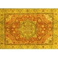 thumbnail image 1 of Ahgly Company Indoor Rectangle Persian Yellow Traditional Area Rugs, 7' x 9', 1 of 4