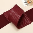 thumbnail image 5 of SUOSDEY Women Wide Elastic Belts for Dresses Stretchy Braided Leather Belt, 5 of 6