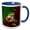 Blue/White, variant on 3drose, Red-eyed Tree Frog (agalychnis Callidryas) - Na02 Aje0387 - Adam Jones, 11oz Two-tone Red Mug