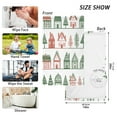 thumbnail image 6 of Yayeee 100% Cotton Hand Towels for Bathroom 16" x 28" Kitchen Towel, White Christmas House, 6 of 7