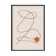 thumbnail image 1 of Ilios Innova | Cuadro Decorativo Minimalista 5 Líneas y Circulo, Lienzo Multicolor con Marco Negro, para Sala, Recámara u Oficina., 1 of 9