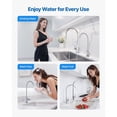 thumbnail image 6 of KFFKFF Stainless Steel Drinking Water Faucet, Lead-Free Design with Solid Brass Valve, High Arch Filtered Water Tap for Kitchen Sink, Bar Counter, Cafe Shop, Brushed Nickel Finish, 6 of 9