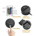 thumbnail image 3 of Dinosaur Bedside Lamp 3D Hologram Illusion Night Light With 3D Remote Controller, 3 of 9