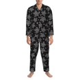 thumbnail image 3 of Naloa Turtle Men’s Pajamas Set - Long Sleeve Button Down Sleep Shirt and Pajama Bottoms Sleepwear Set-XX-Large, 3 of 7