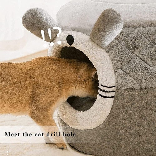 ShadeMart Cat Tent for Indoor Cats, Portable Pet Bed with Removable Cushion & Blanket for Small to Medium Pets