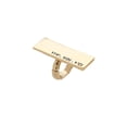 thumbnail image 2 of Women Ring Gold Metal VENI VIDI VICI Elastic Band Rectangle, 2 of 7