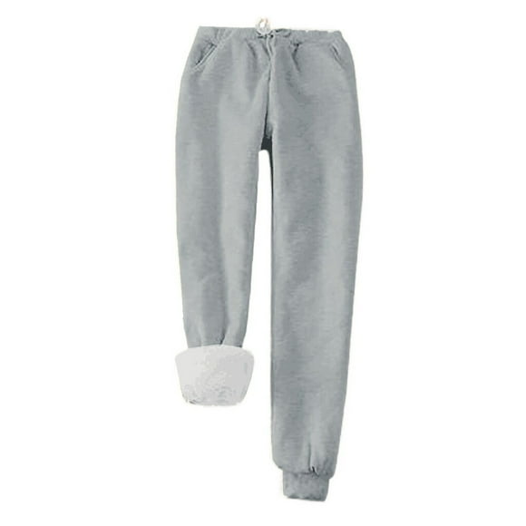 ediodpoh Men's and Women's Loose Thickening Warm Pants, Grey, XXXXXL