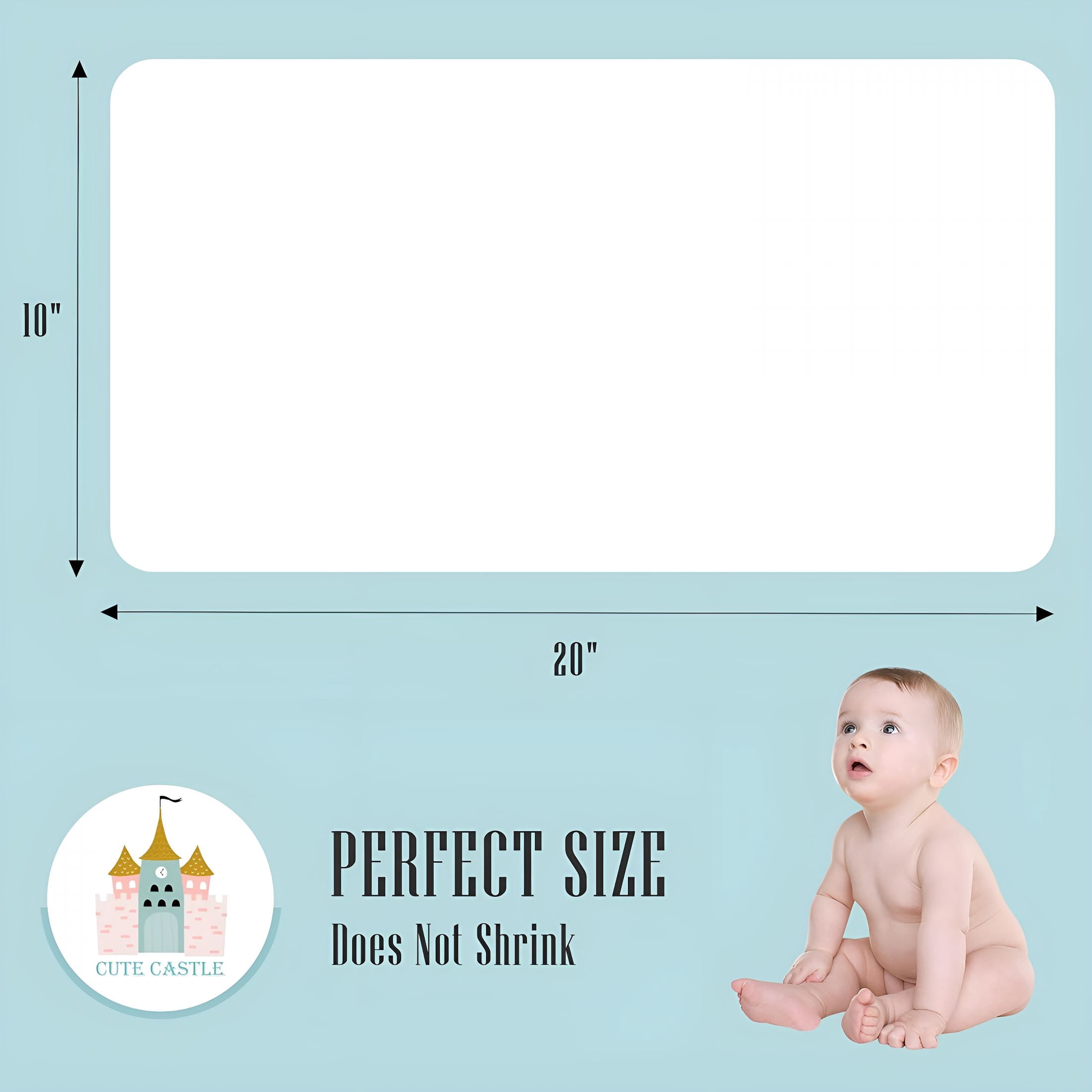 AUQ 2026 New 12 Pack Muslin Burp Cloths for Baby-Ultra-Soft 100% Cotton Baby Washcloths-Large 20'' By 10'' Super Absorbent Milk Spit Up Rags-Burpy Cloths for Unisex,Boy,Girl-White