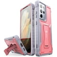 thumbnail image 1 of Compatible with Samsung Galaxy S21 Ultra Case, Dual Layer Shockproof Heavy Duty Case Built-in Kickstand for Samsung S21 Ultra 6.8 inch, NOT Screen Protector (Pink), 1 of 6