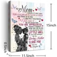 thumbnail image 2 of Aaroca Gifts for Mom -Hangable Canvas Poem Prints Unframed Poster Wall Art for Mom from Daughter-Meaningful Mom Gifts,Mom Home Bedroom Living Room Wall Decor- Little Girl, 2 of 3