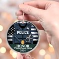thumbnail image 4 of Year/Text/Name Christmas Ornaments Gift for Police Sergeant, First Christmas As A Police Officer Ornament 2025, Custom Gift Police Christmas Ornaments, 4 of 5
