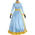 thumbnail image 5 of Women's Dress for Mrs Banks Winifred Suffragette Blue Elegant Maxi Dress, 5 of 7