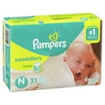 thumbnail image 3 of Pampers Swaddlers Soft and Absorbent Diapers, Size N, 31 Ct, 3 of 11