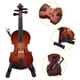 thumbnail image 3 of Modelo De Violín De Madera En Miniatura, Exquisitos Regalos De Decoración De Instrumentos, Estuche Con Soporte Para Oficina En Casa, 3 of 7