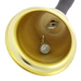 thumbnail image 2 of Unique Bargains School Golden Tone Hand Bell Call Handbell with Black Plastic Handle, 2 of 2