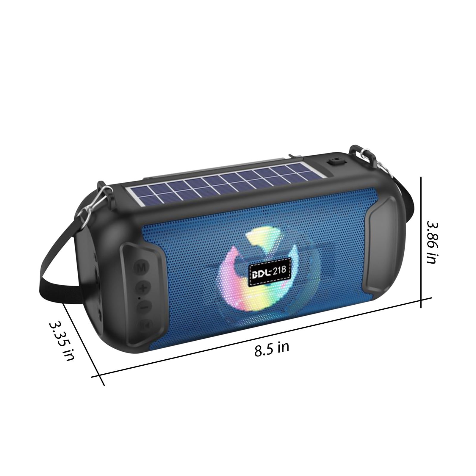 LACKUST Bluetooth Speaker, Mighty Sound, Bass, 1200mAh Power Bank, Portable Speaker With Built-in Handle For Outdoor,Blue