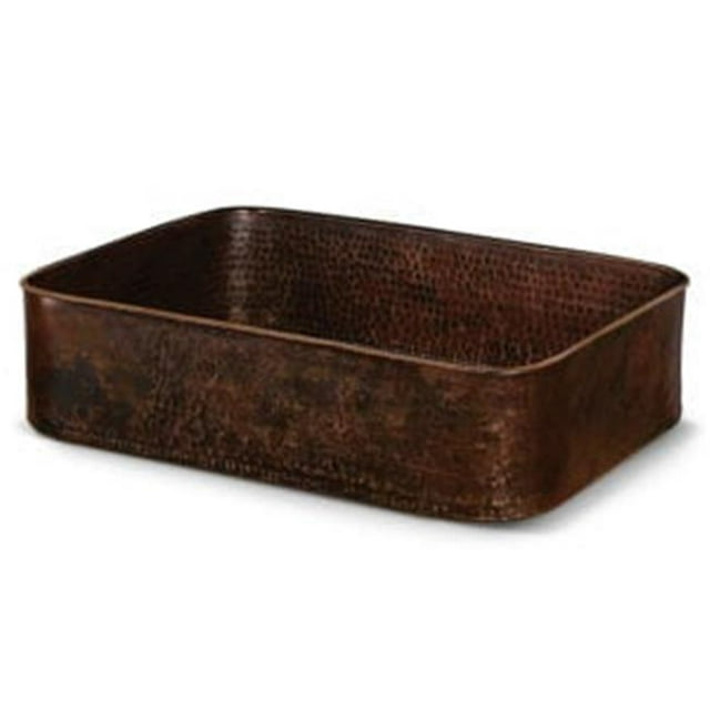 Premier Copper Products PVTREC19DB 19 Po. Bassin Rectangulaire en Cuivre Forgé à la Main