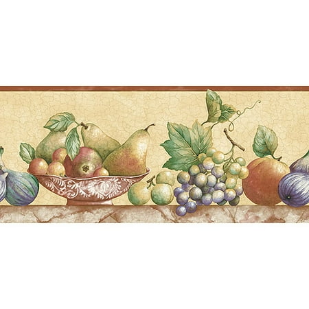 Still Life Fruit Wallpaper Border