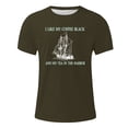 thumbnail image 4 of Qertyioot T-Shirt Décontracté pour Hommes à Manches Courtes Imprimé Col Rond, 4 of 4