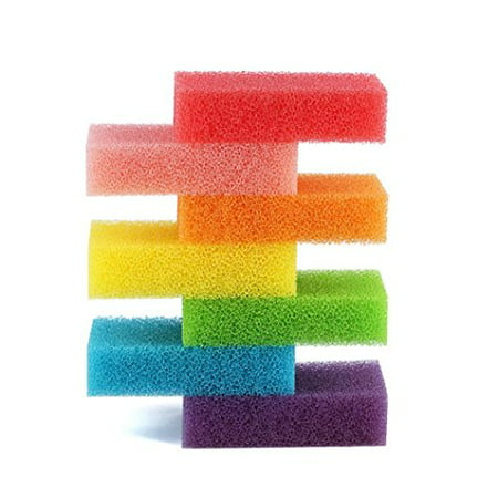 Koolee Magic Cleaning Sponges Assorted Colors, Soft & Non-Scratch Hand Scrub Sponge Ideal for Kitchen, Table top, Glassware (Pack of (Best Way To Clean Glass Table)