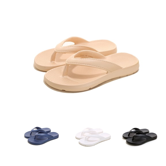 Bixock Flip Flops for Women and Men,Slippers for Women Solid Color Open Toe with Soft Sole for Beach and Casual Slippers