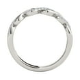 thumbnail image 6 of Aonejewelry 0.15 Carat Round Shape Natural Diamond With Beautiful Twisted Design wedding band Crafted In 10K Solid Rose White & Yellow Gold For Woman, 6 of 6