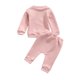 thumbnail image 2 of Conjunto de ropa de niño, niña, color sólido, sudadera de manga larga y pantalones de harem, chándal de 2 piezas (rosa / 6-12 meses) Nituyy conjunto de ropa-GLKJ5384-FT56021A2, 2 of 6
