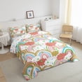 thumbnail image 3 of Feelyou Dreamy Rainbow Cloud Queen Comforter Set, Kawaii Stars Starry Sky Bedding Sets, Teens Kids Boys Girls Reversible Bedding Comforter Set, Microfiber Bedroom Decor, 3pcs, 3 of 8