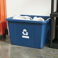 thumbnail image 6 of Gracious Living Medium Curbside Blue Box 17 Gal Home Recycling Bin(24 Pack), 6 of 11