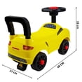 thumbnail image 4 of Montable para Niños THE BABY SHOP Correpasillos 48 cm con Respaldo Amarillo, 4 of 6