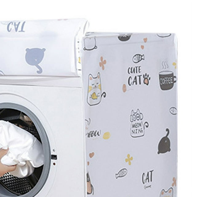 Washing Machine Protective Cover,Dust Cover Cartoon Pattern Washing Machine Cover Roller Washer Cover Top-Notch Performance