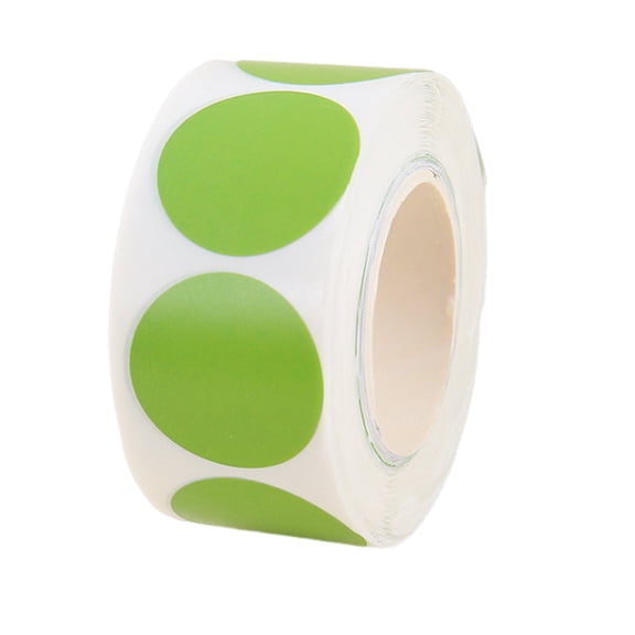 OIUR 500 Pcs 1" Colored Dot Stickers Round Color Coding Labels Waterproof Polka Circle Dot Stickers for Office Student Classroom