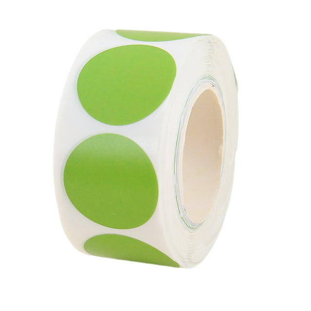 500 Pcs Autocollants Ronds de 1 Pouces à Points Colorés Étiquettes de Codage Couleur Imperméables Autocollants à Pois pour Bureau Étudiant Classe