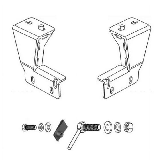 Go Rhino 568860TK RC4 LR Bull Bar or RC3 LR Skid Plate - Mounting Bracket Kit Only For Ford 15-24 F-150, Ford 15-24 F-150, Ford 15-24 F-150